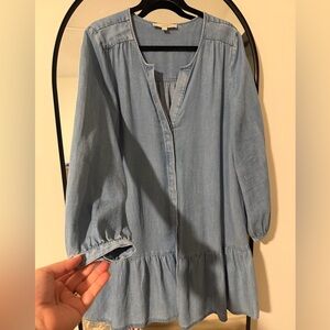 LOFT Chambray Blue Dress